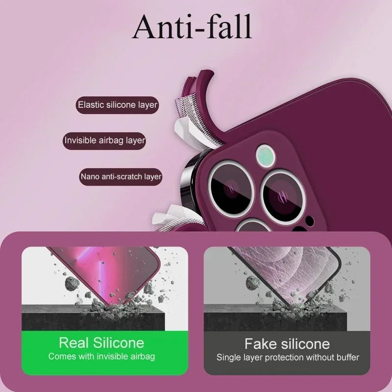 Dunne silicone hoes iPhone goede bescherming