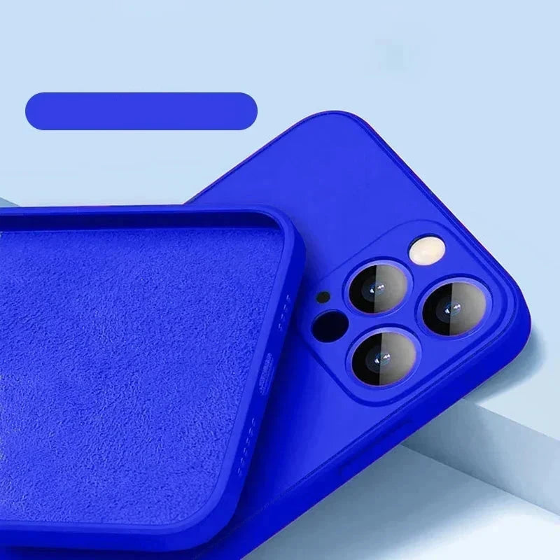 Dunne silicone hoes iPhone helder blauw