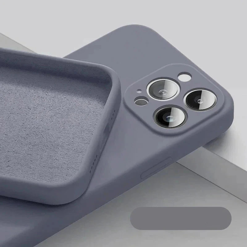 Dunne silicone hoes iPhone stijlvol grijs