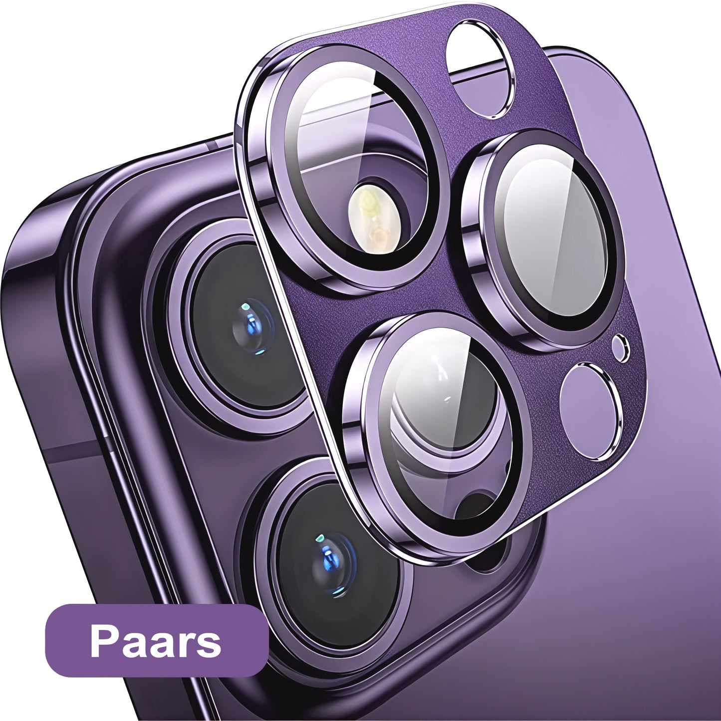 Metalen Camera Lens Bescherming voor iPhone 14, 15, 16 Pro / Pro Max / Plus