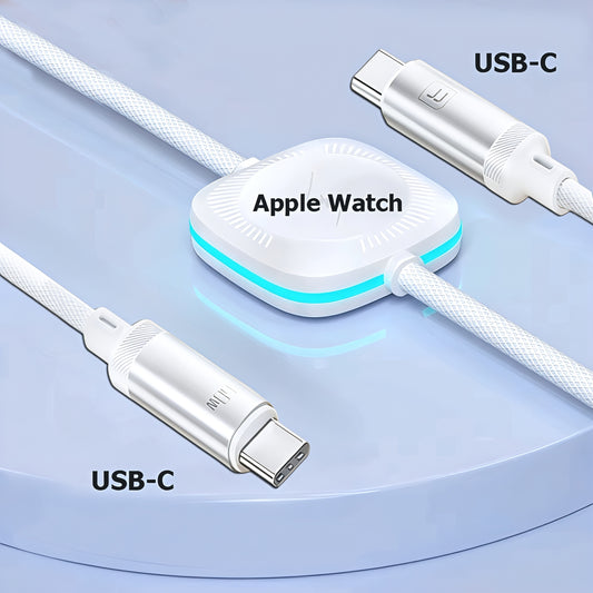 2-in-1 Oplaadkabel (USB-C) met Apple Watch oplader