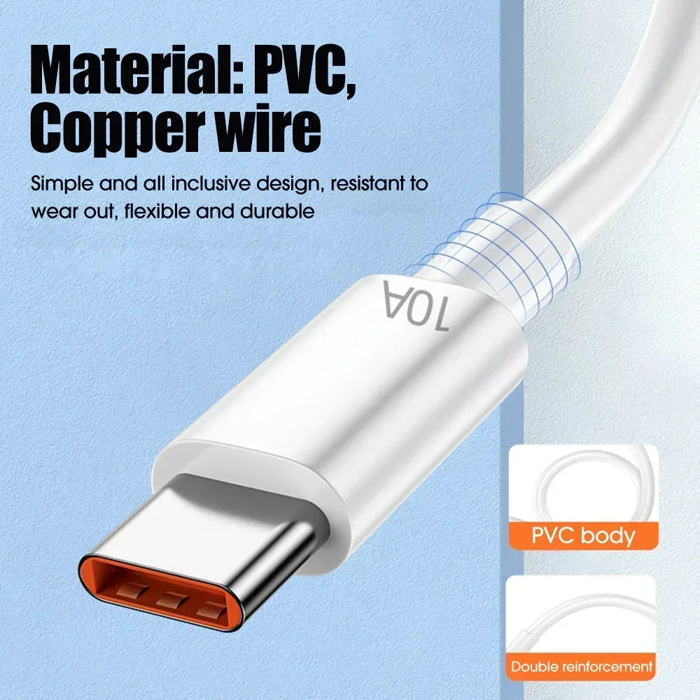 10A Type USB-C 120W Snellader kabel voor iPhone