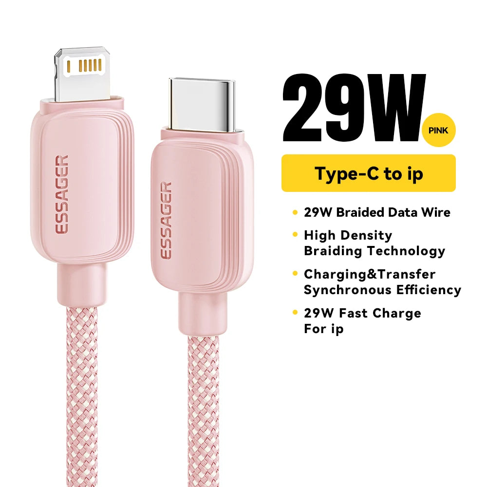 USB Type-C naar Lightning Kabel - 20W snellader iPhone en iPad