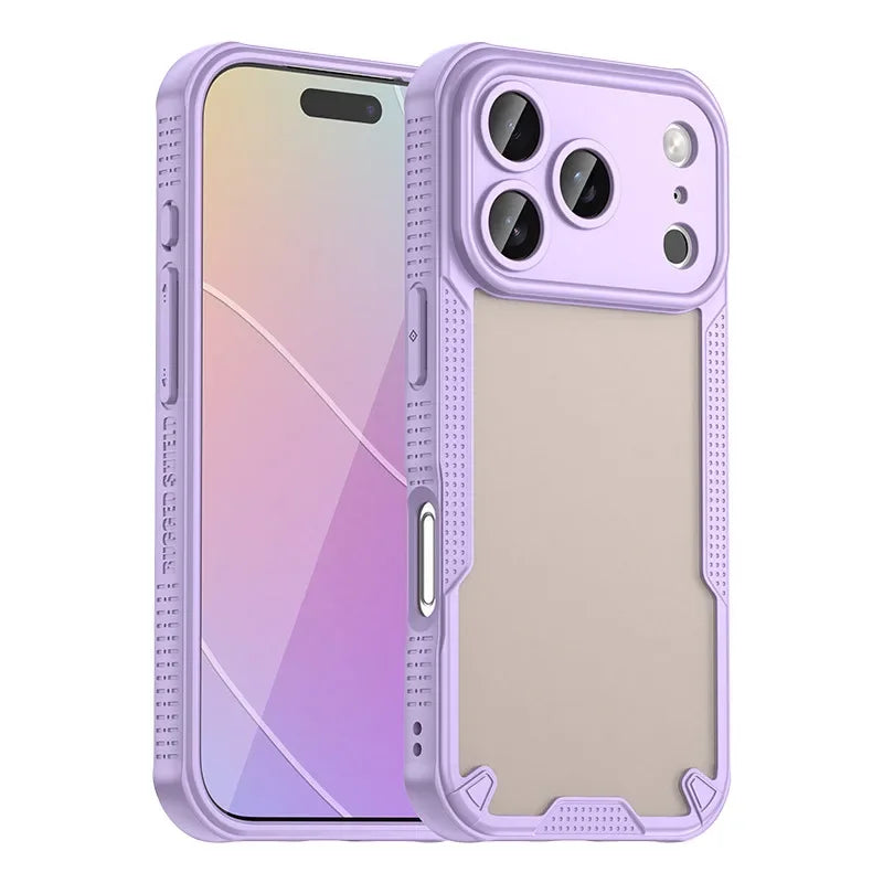 iPhone 17 Case – Matte Half Transparante Flexibele iPhone hoes