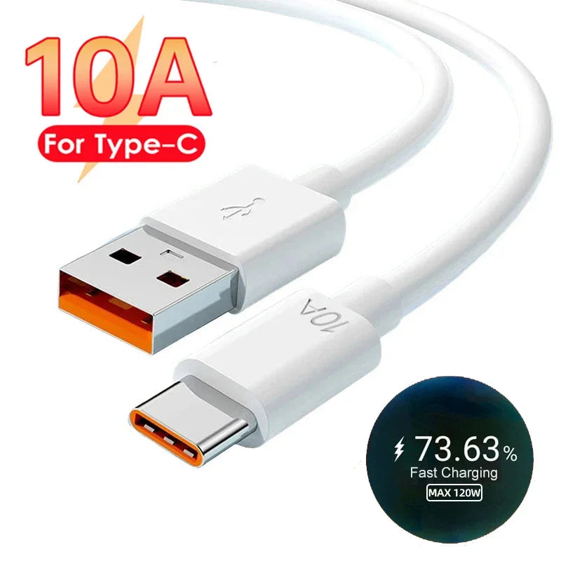10A Type USB-C 120W Snellader kabel voor iPhone