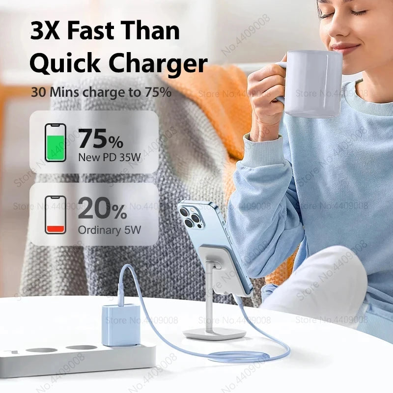 35W USB-C Snellader voor Apple iPhone