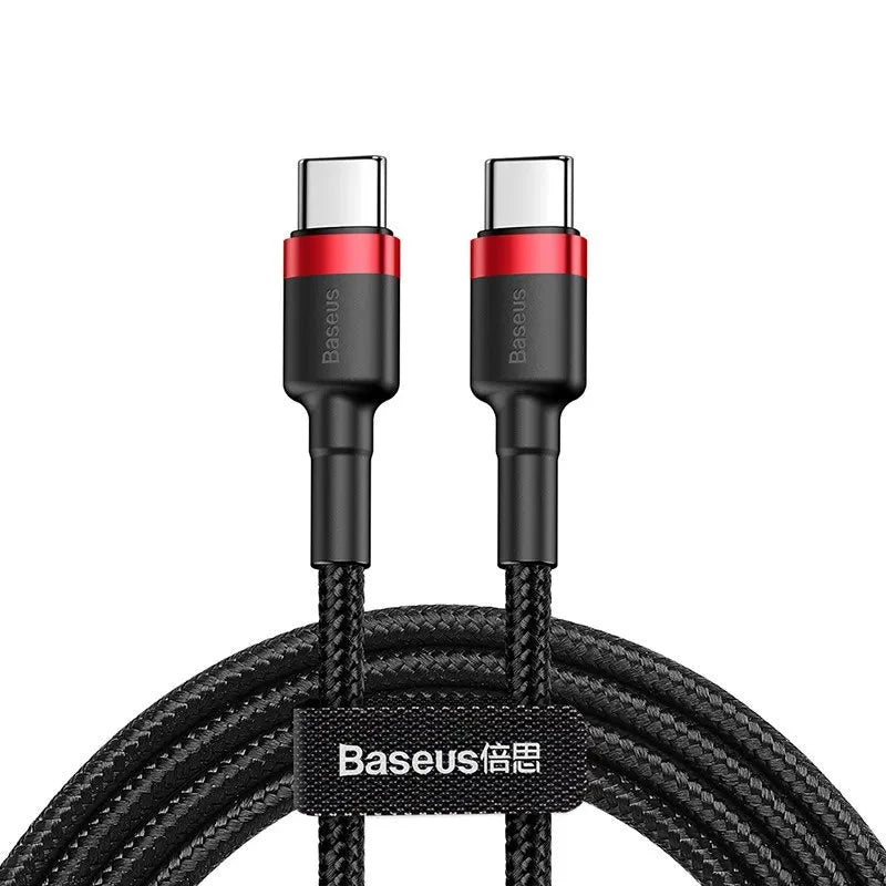 USB Type C naar USB C Kabel voor iPhone 16, 15 - 60W/3A PD Snellader Kabel