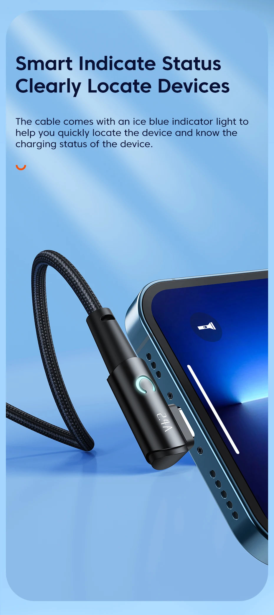 USB-kabel met Lightning voor iPhone 14, 13, 12, 11 Pro Max
