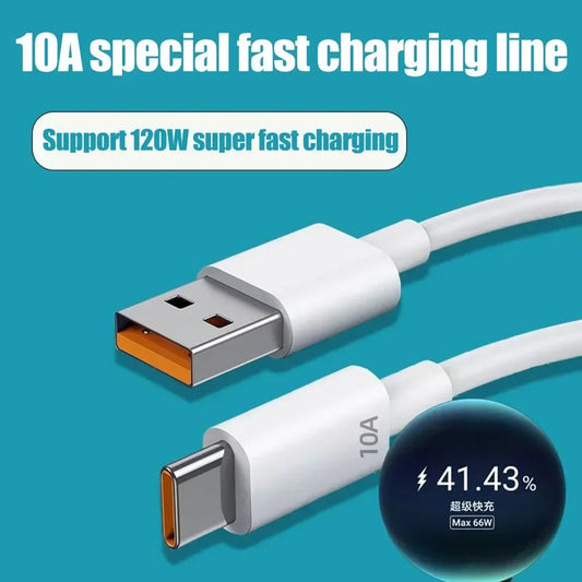 10A Type USB-C 120W Snellader kabel voor iPhone