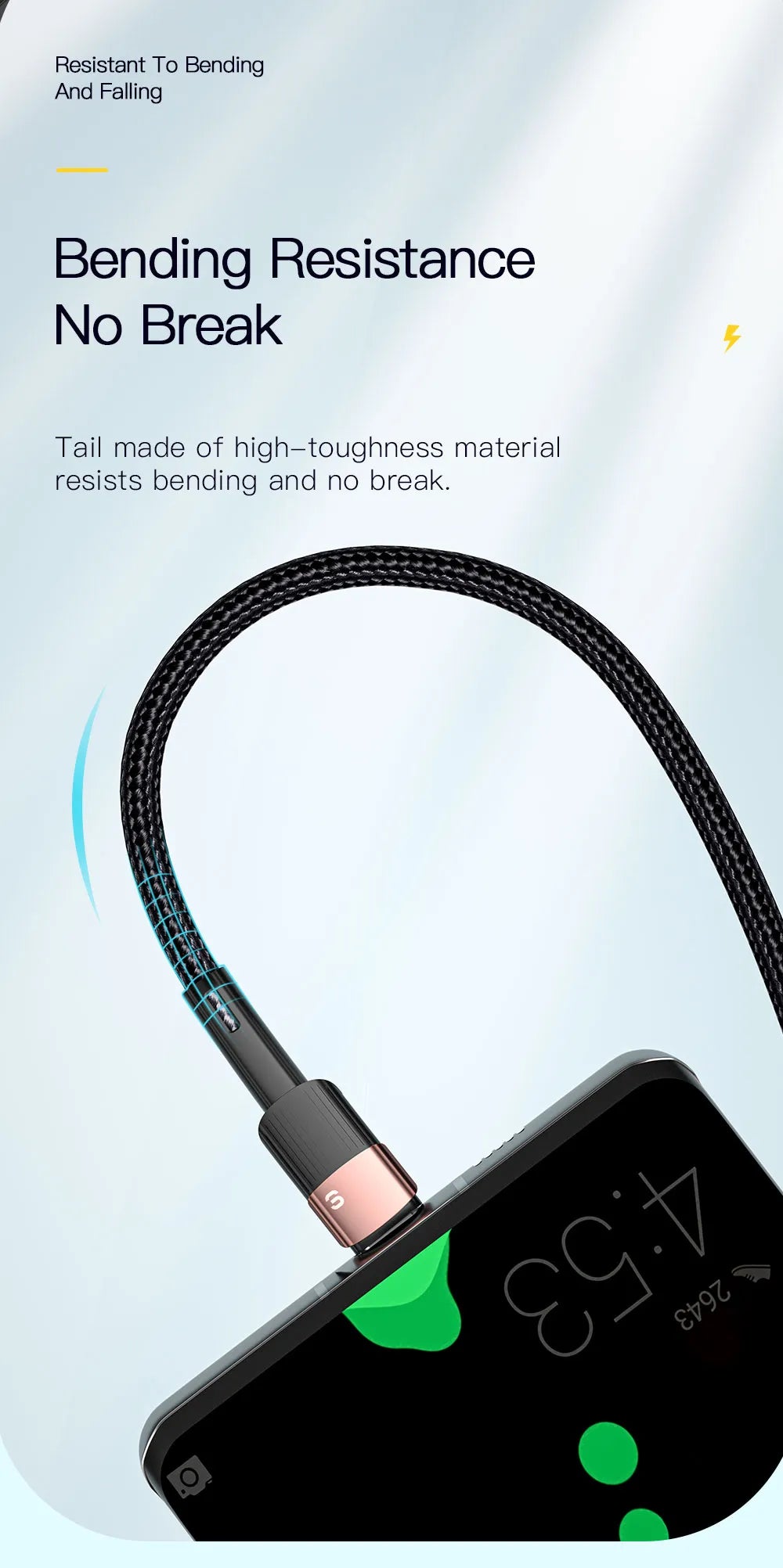 7A USB Type-C Kabel, Brown 7A 100W A To C bruin breekt niet snel