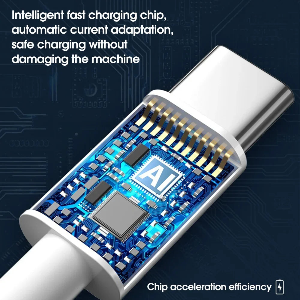 10A Type USB-C 120W Snellader kabel voor iPhone