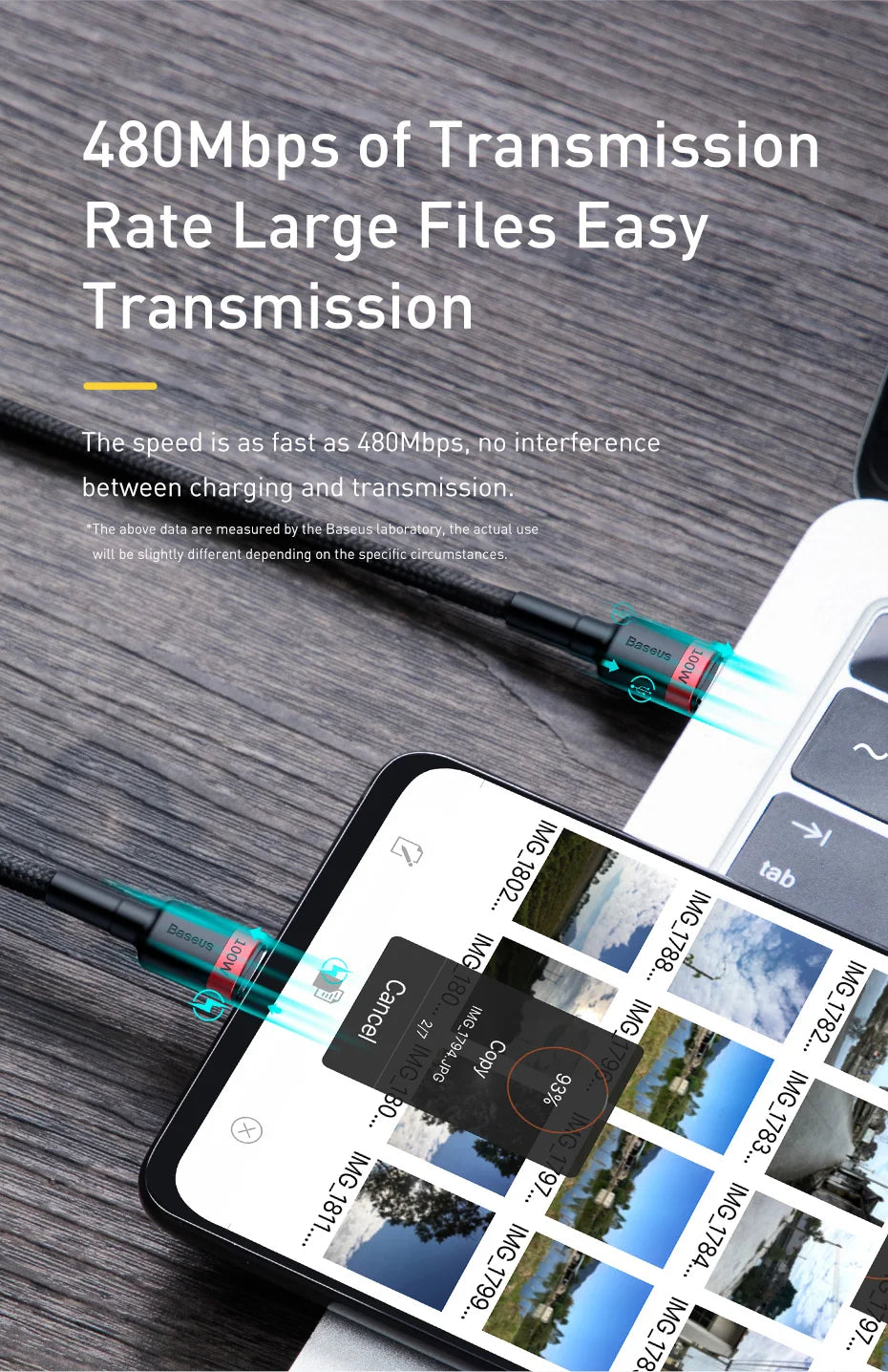 USB Type C naar USB C Kabel voor iPhone 16, 15 - 100W/5A PD Snellader Kabel