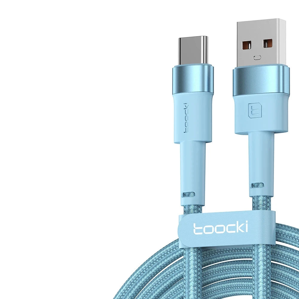 3A USB Type C-kabel voor snel opladen, Type C Blauw