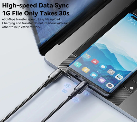 240W Super Fast Charging Kabel Type C naar Type C