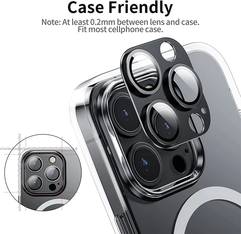Beschermglas van metaal voor de Achterste Camera van iPhone