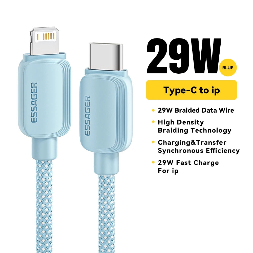 USB Type-C naar Lightning Kabel - 20W snellader iPhone en iPad