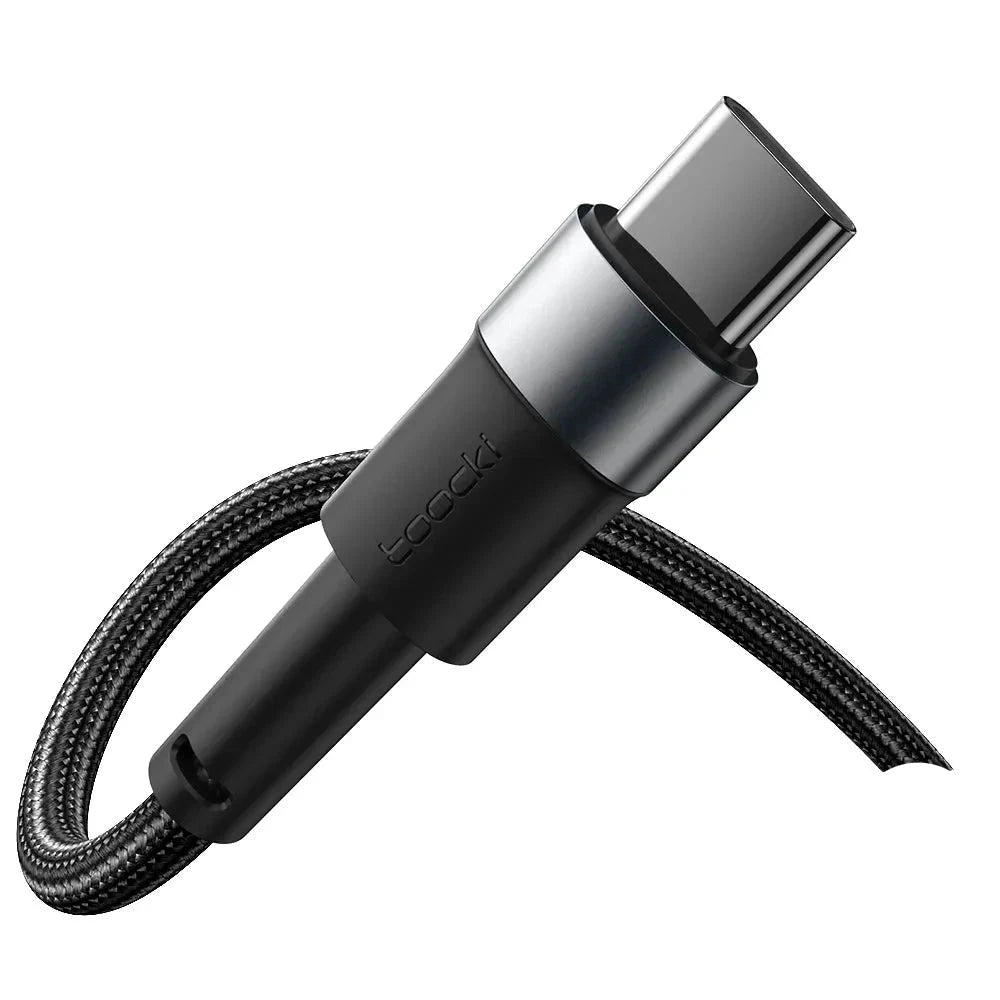 3A USB Type C-kabel voor snel opladen, Type C Zwart