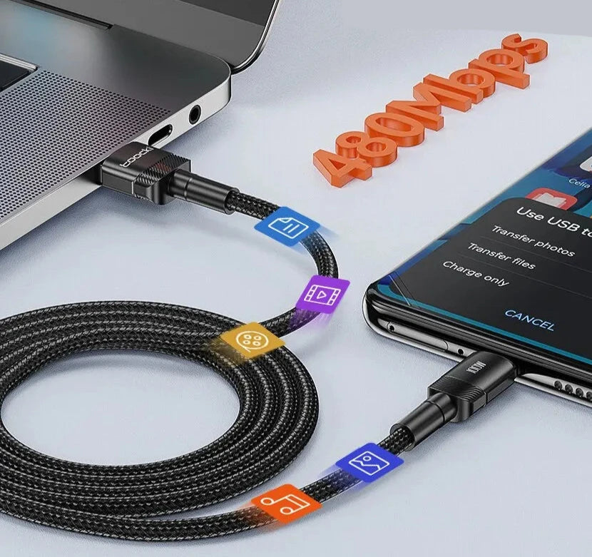 USB Type C Kabel - Snelladen voor iPhone en andere merken