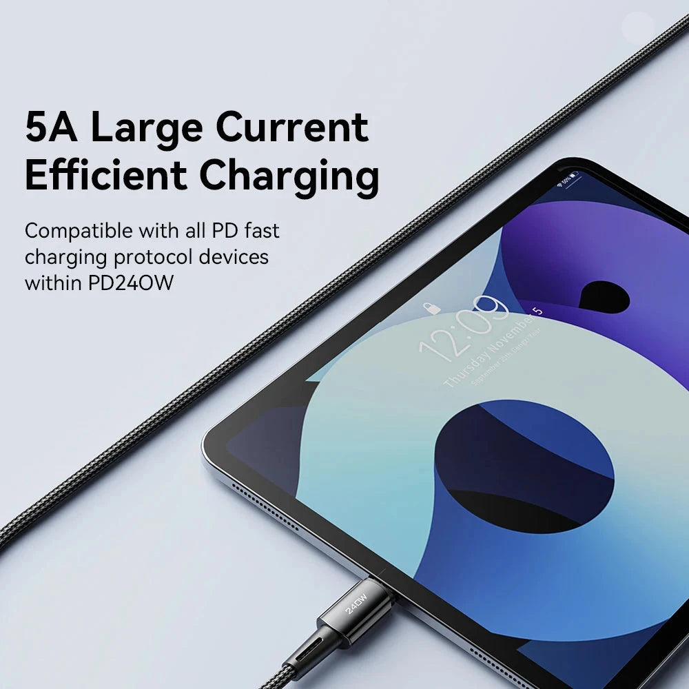 240W Super Fast Charging Kabel Type C naar Type C