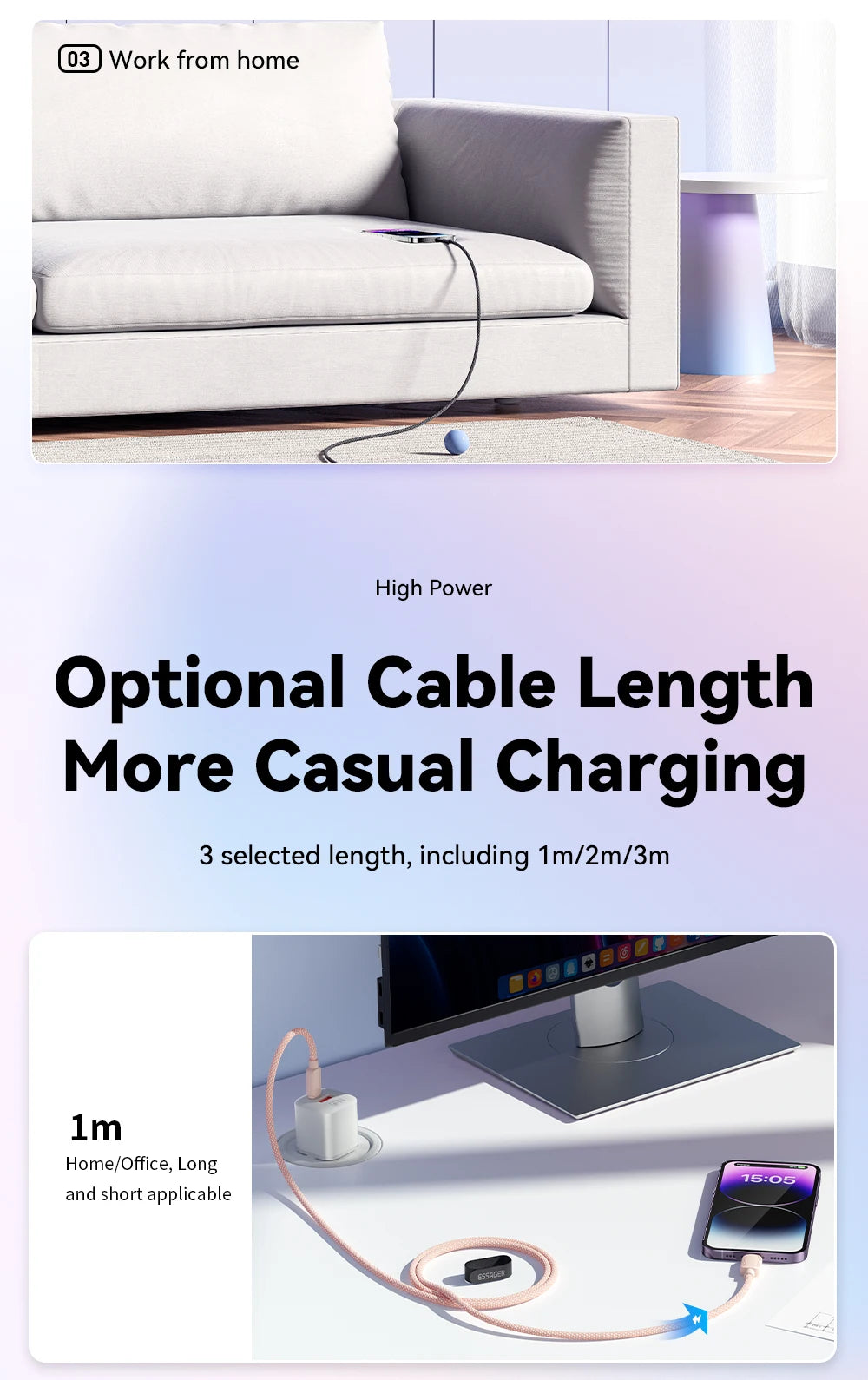USB Type-C naar Lightning Kabel - 20W snellader iPhone en iPad