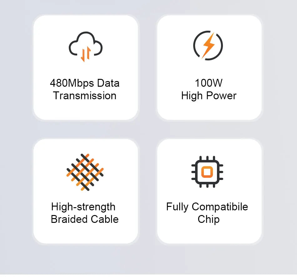 100W Magnetic Type-C Kabel
