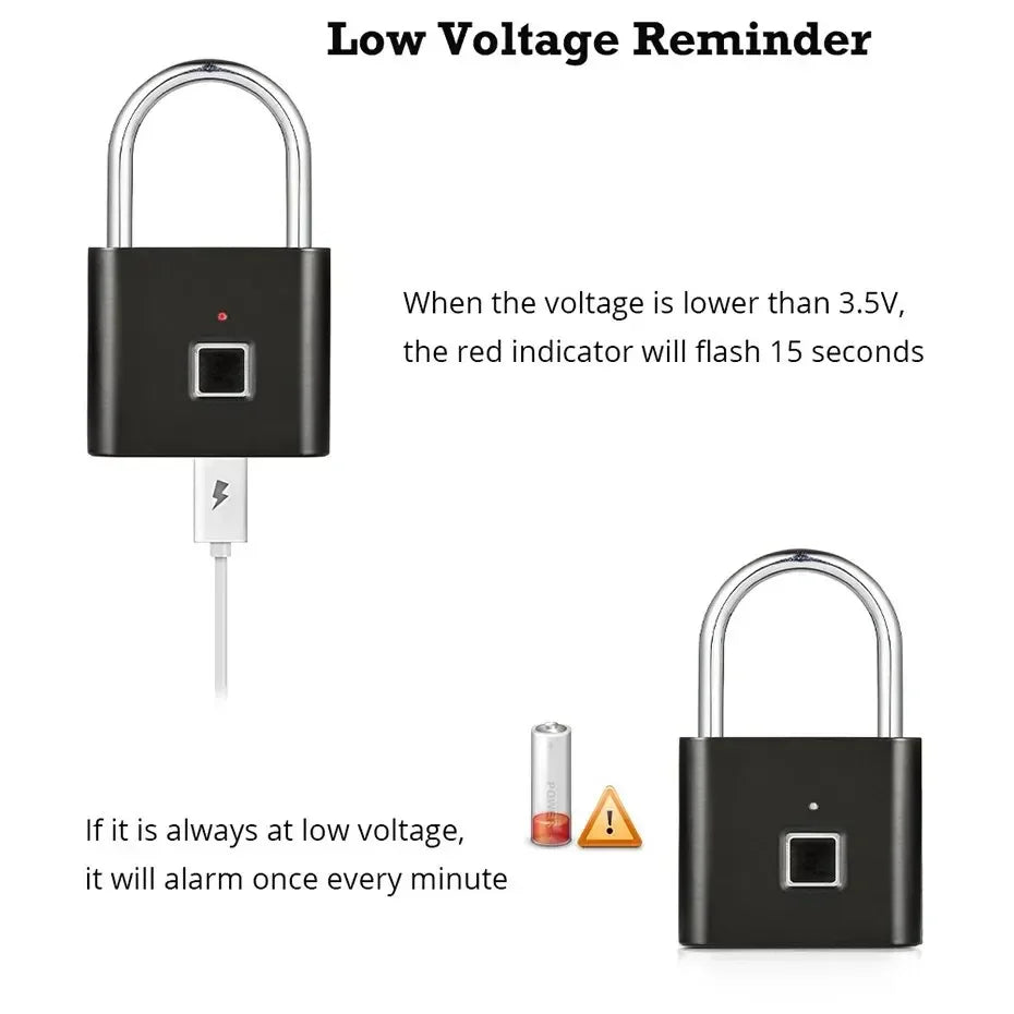 Vingerafdruk Hangslot USB