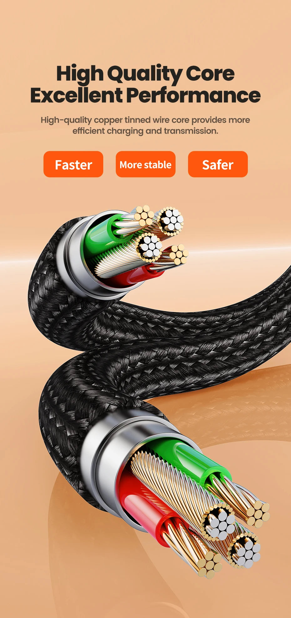 3-in-1 USB Kabel – Multiport Oplader voor iPhone en Android