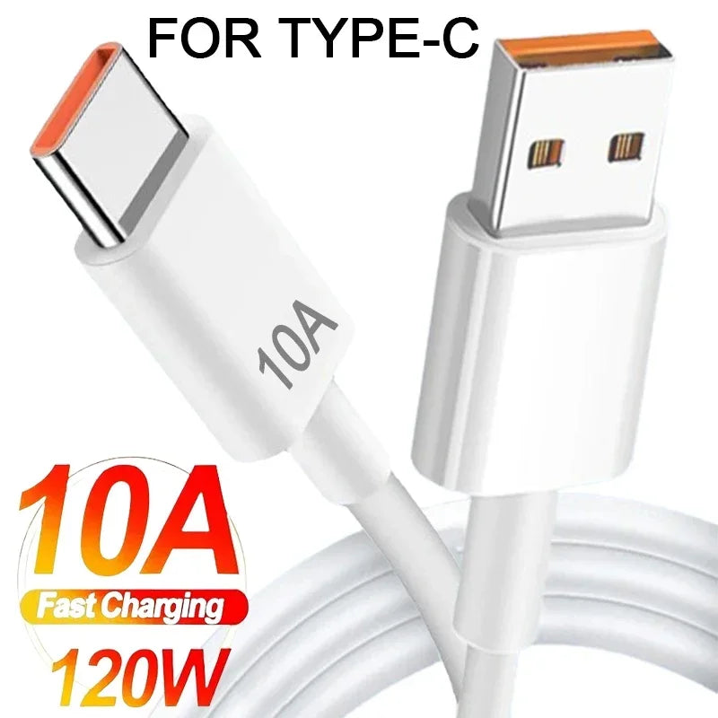 10A Type USB-C 120W Snellader kabel voor iPhone