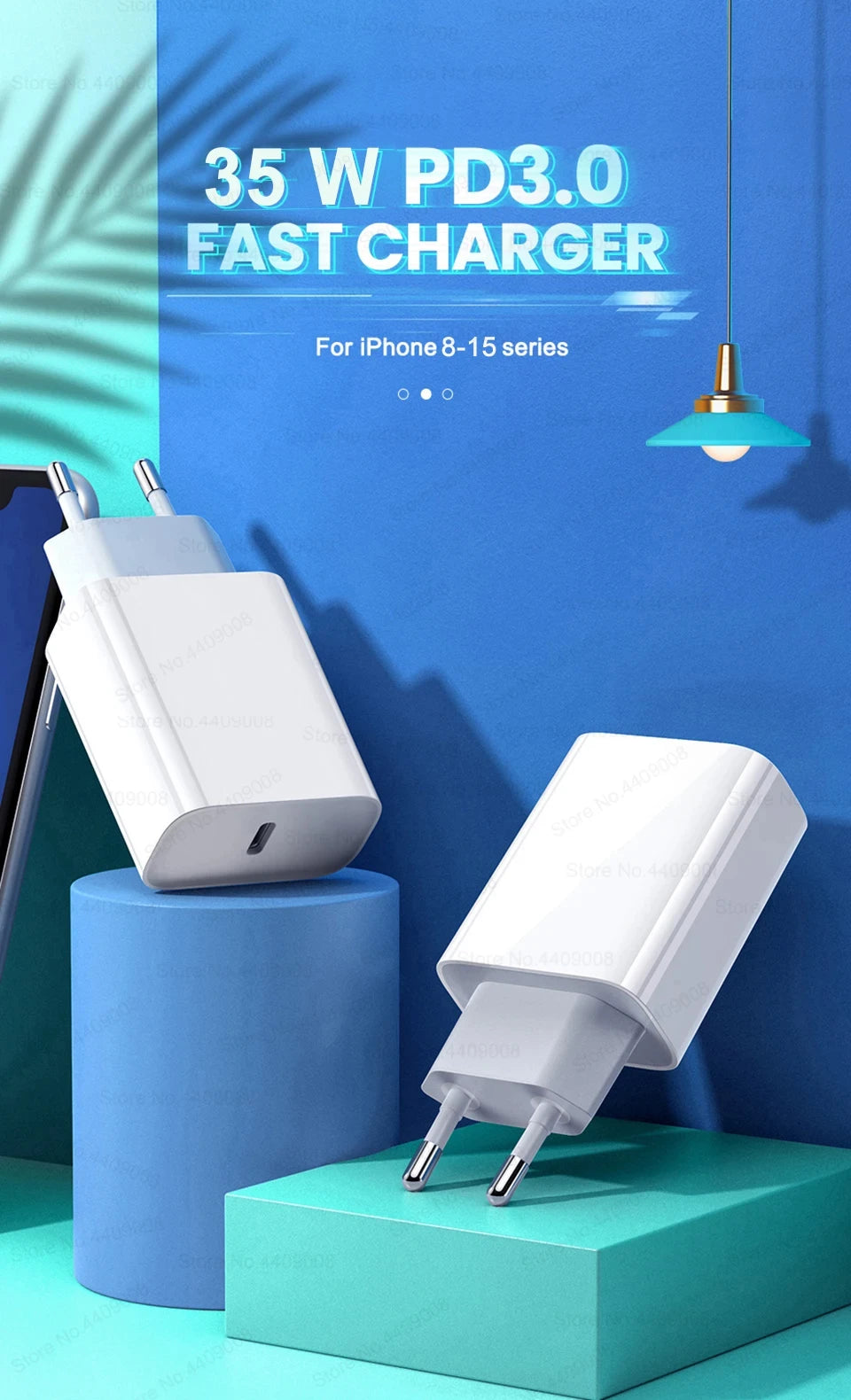35W USB-C Snellader voor Apple iPhone