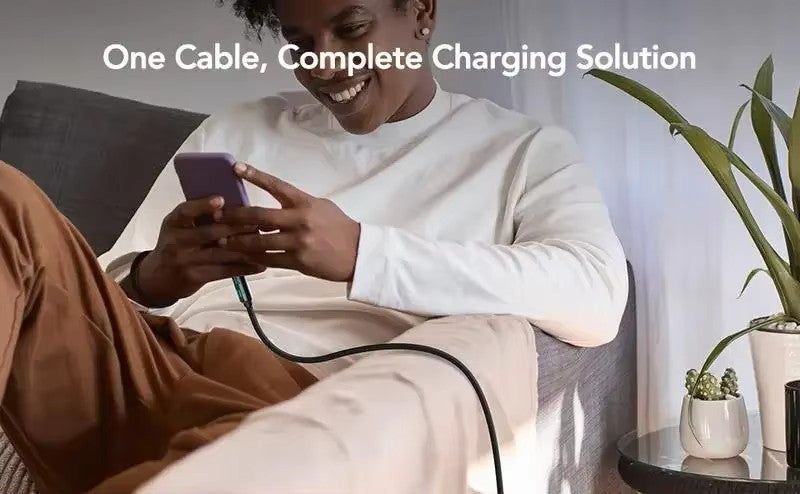 Quad Charge MFISH 4-in-1 siliconen 240W snelle kabel
