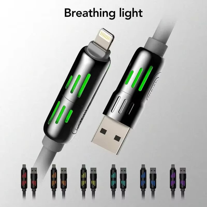 Quad Charge MFISH 4-in-1 siliconen 240W snelle kabel