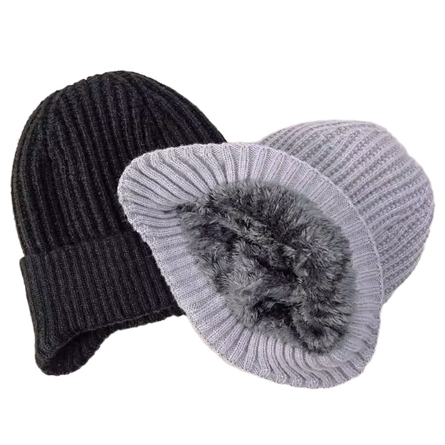 Gevoerde Wintermuts Beanie – Unisex met Oorbescherming