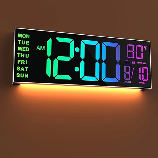 LED_Wandklok-Zwart