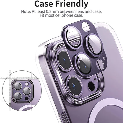 Metalen Camera Lens Bescherming voor iPhone 14, 15, 16 Pro / Pro Max / Plus