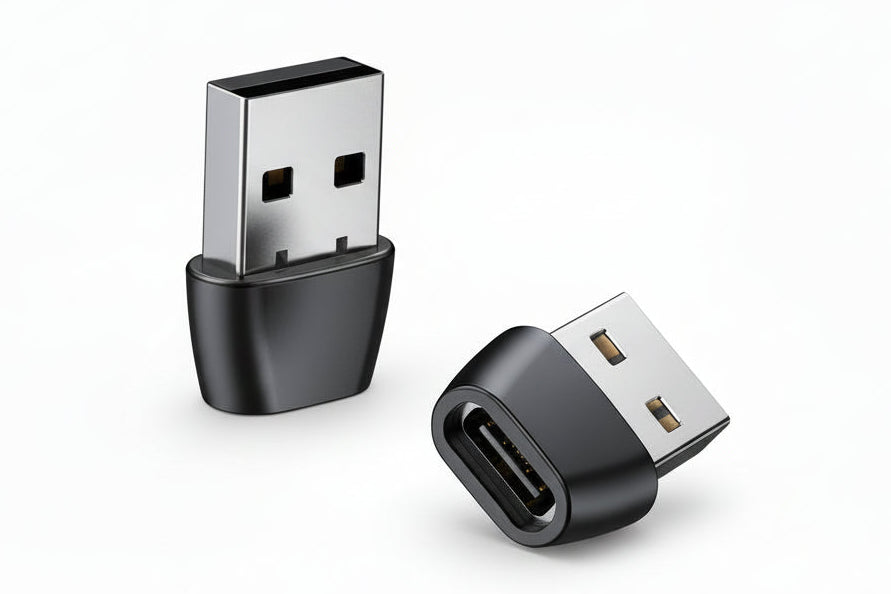 USB-A naar USB-C Adapter – Laden & Data – Compact plug & play