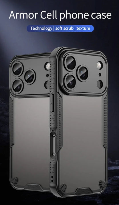 iPhone 17 Case – Matte Half Transparante Flexibele iPhone hoes