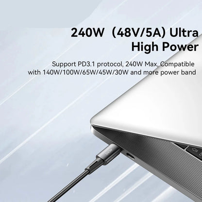 240W Super Fast Charging Kabel Type C naar Type C