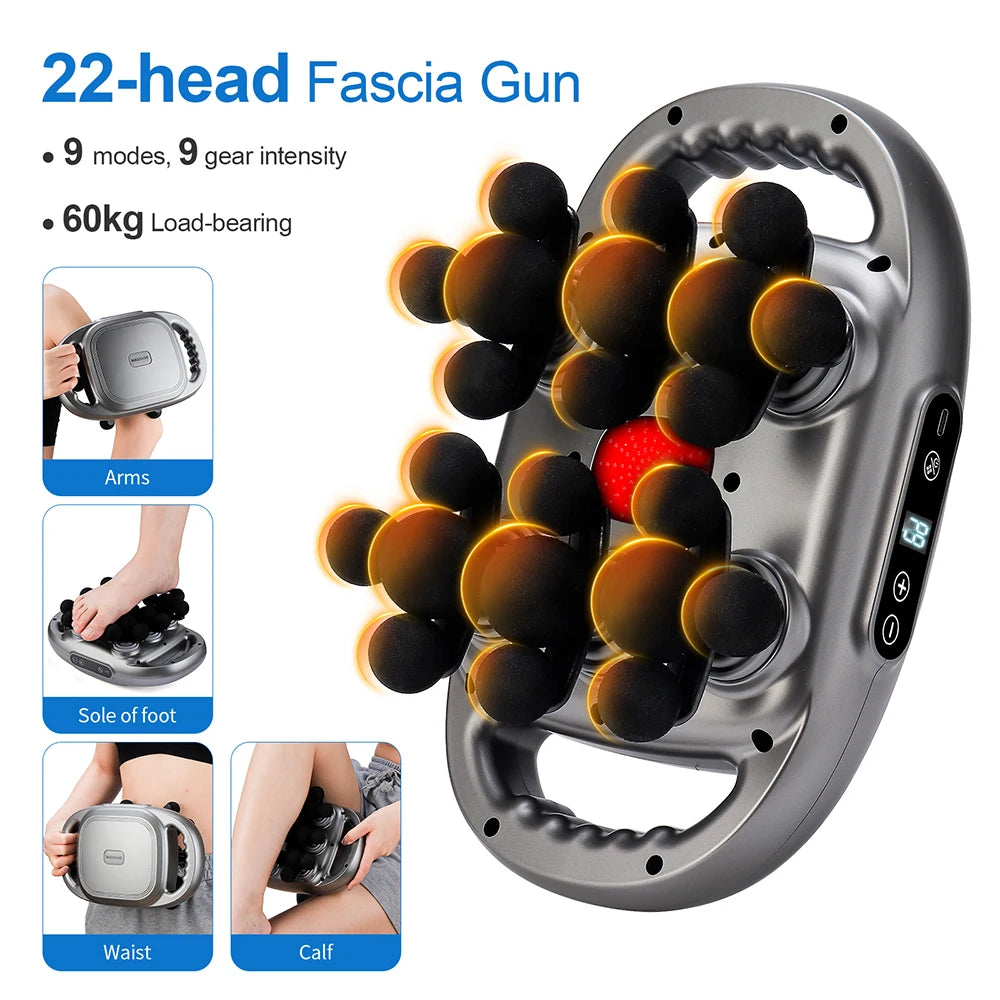 Massage Gun met 22 Koppen