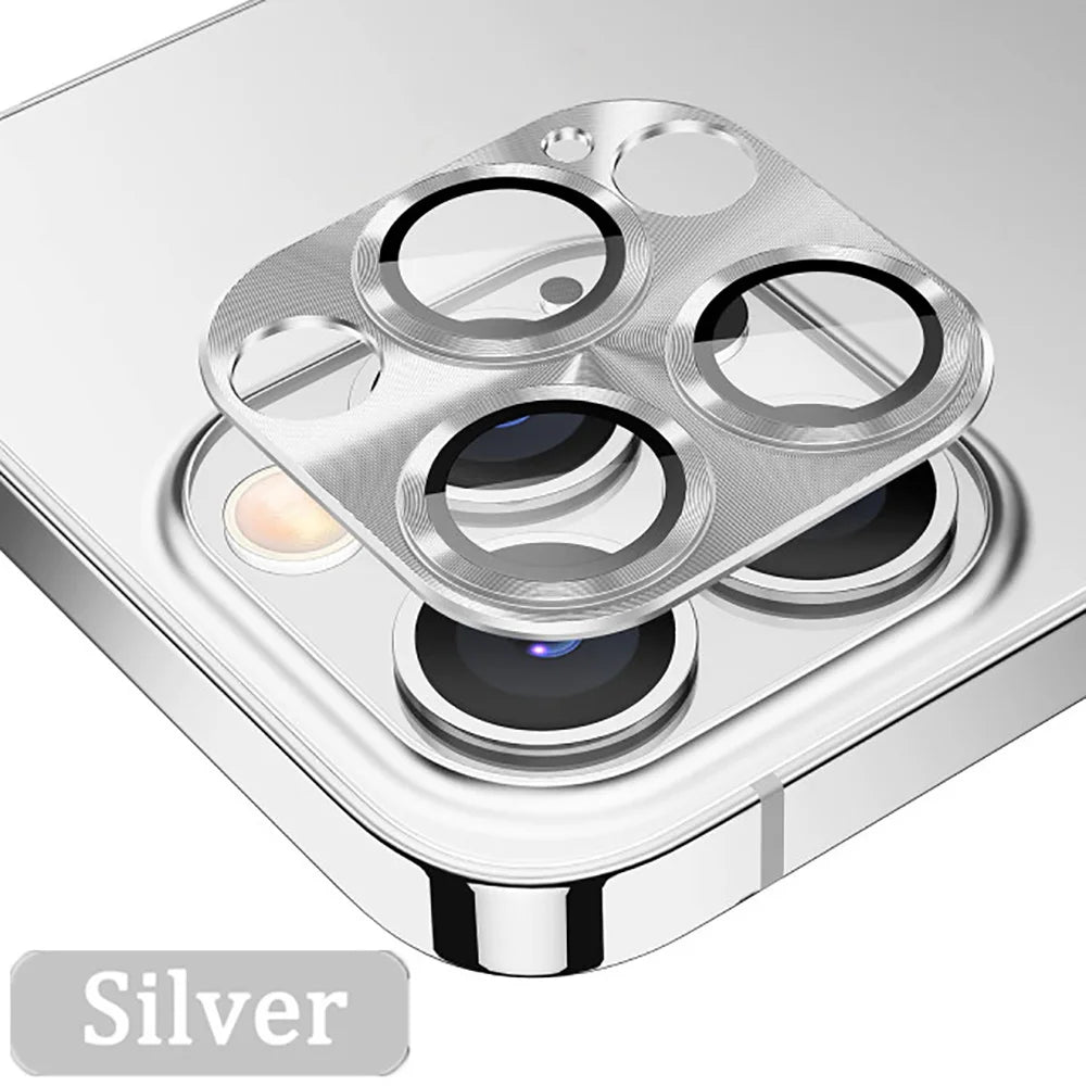 3 Stuks Metalen Camera Lens Bescherming voor iPhone 14, 15, 16 Pro / Pro Max / Plus
