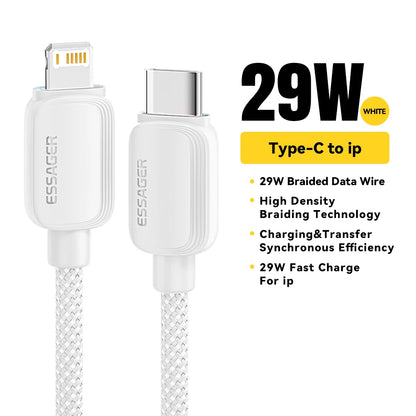 USB Type-C naar Lightning Kabel - 20W snellader iPhone en iPad