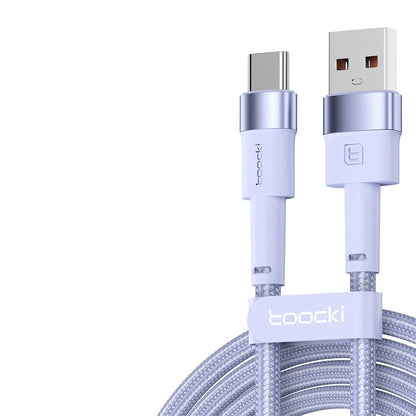 3A USB Type C-kabel voor snel opladen, Type C Paars
