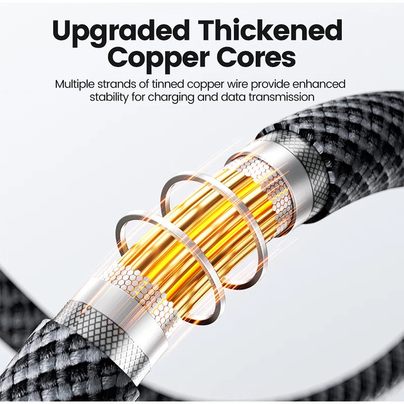 USB-C Kabel 240W met PD & E‑Marker – Razendsnel Snelladen iPhone, Samsung, MacBook