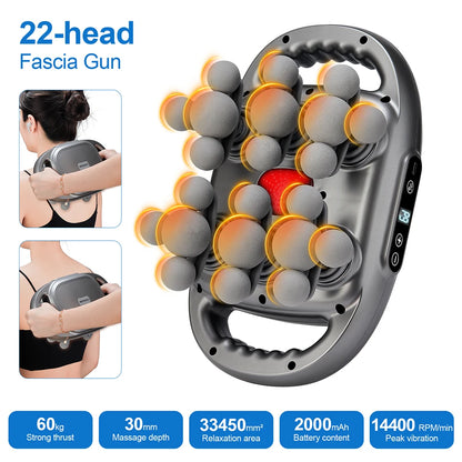 Massage Gun met 22 Koppen