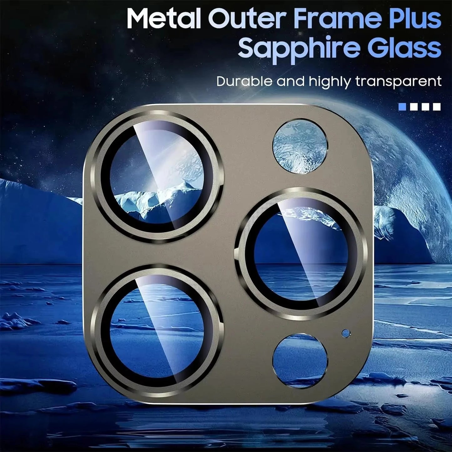 3 Stuks Metalen Camera Lens Bescherming voor iPhone 14, 15, 16 Pro / Pro Max / Plus