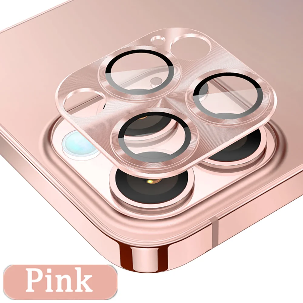 3 Stuks Metalen Camera Lens Bescherming voor iPhone 14, 15, 16 Pro / Pro Max / Plus