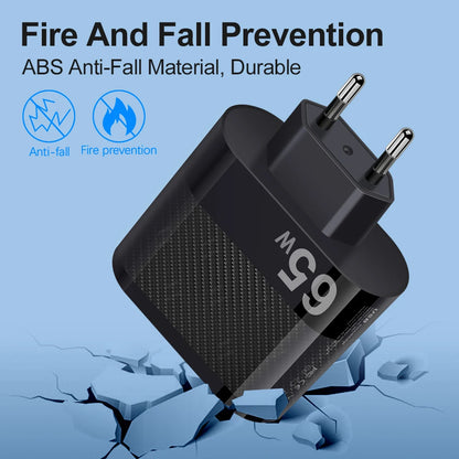 6-poorts oplader: 5× USB-A + 1× USB-C