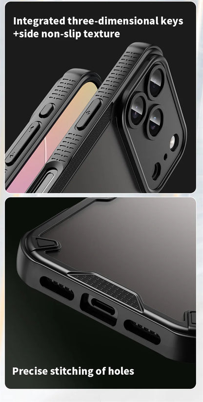 iPhone 17 Case – Matte Half Transparante Flexibele iPhone hoes