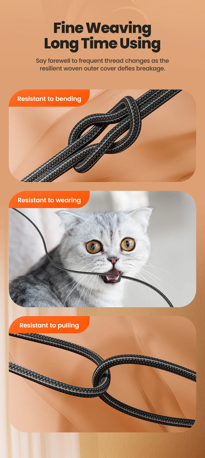 3-in-1 USB Kabel – Multiport Oplader voor iPhone en Android