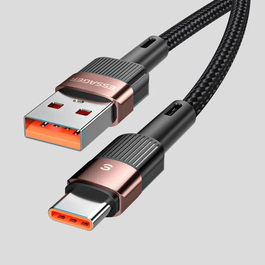 6A USB Type-C Kabel, Brown 7A 100W A To C
