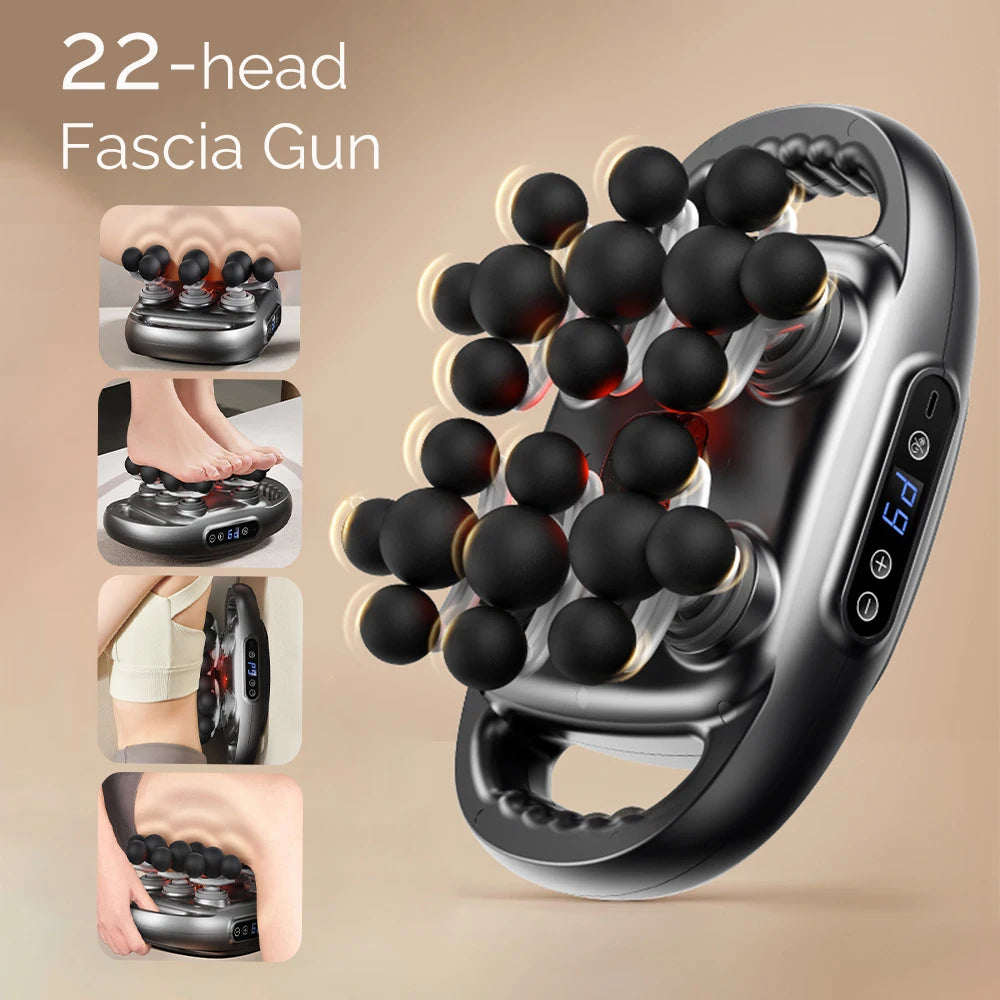 Massage Gun met 22 Koppen